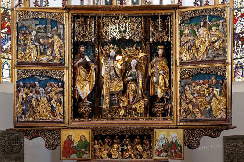 Coronation of the Virgin in Schwabacher Altar