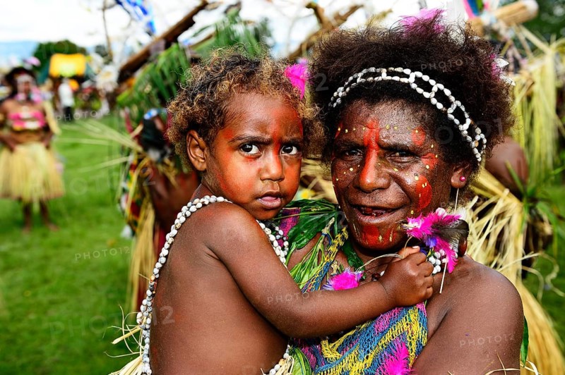 The highland tribes presenting themselves at the annual Sing Sing of Goroka