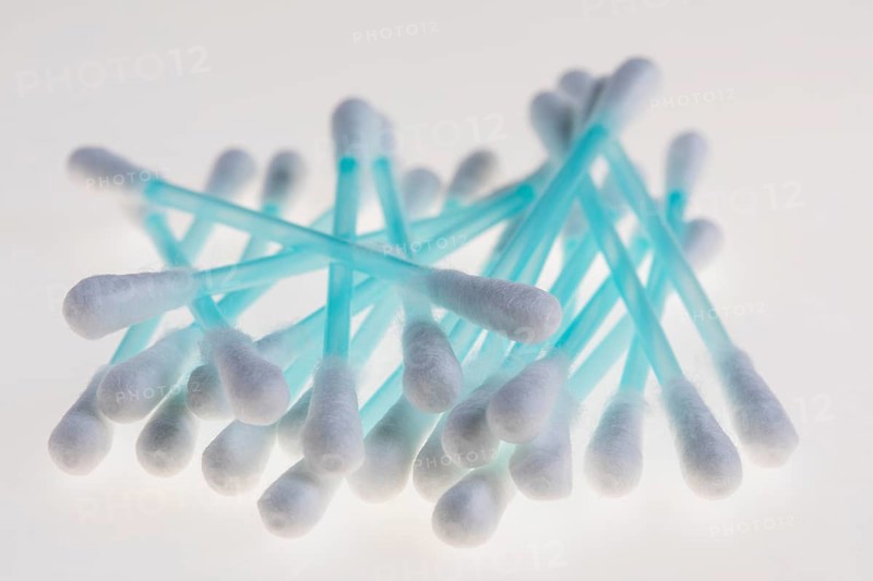 Cotton buds made of plastic