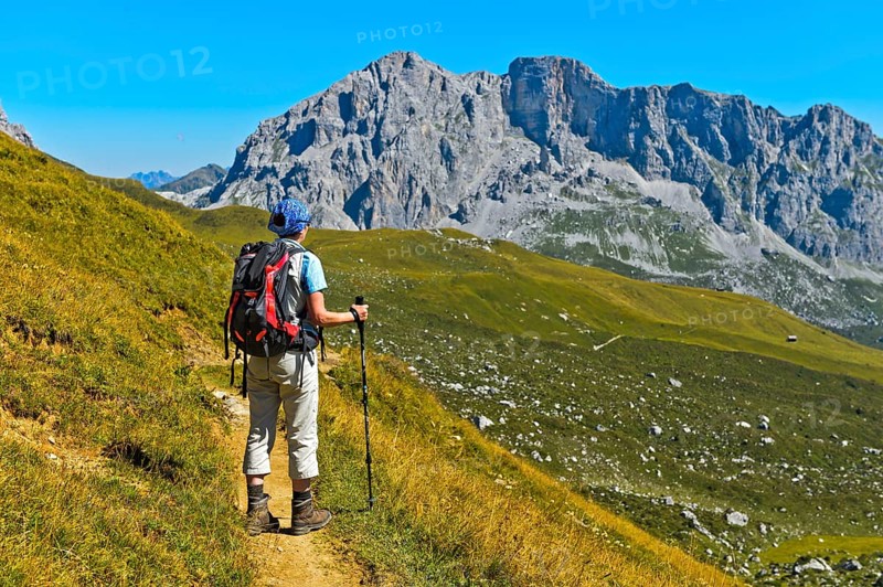 Hiker in Prattigau