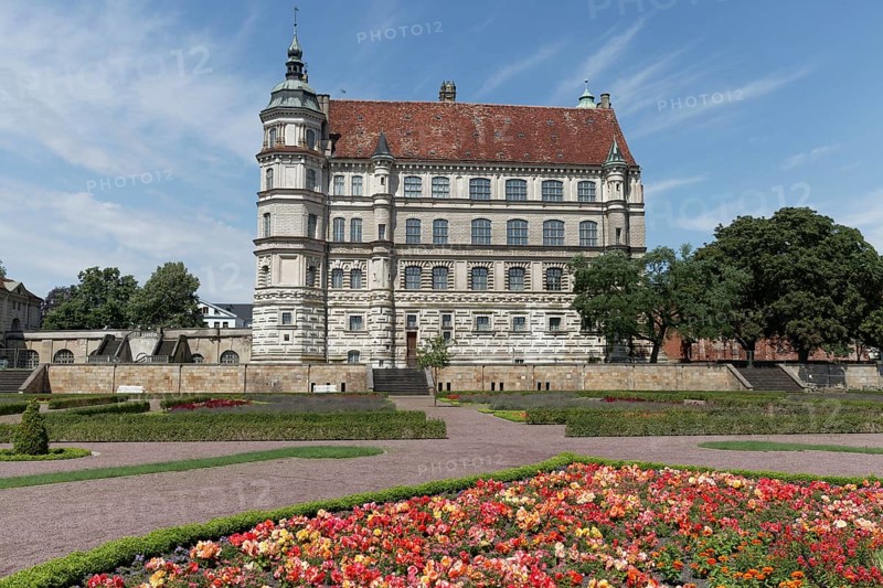 Gustrow Castle with palace garden