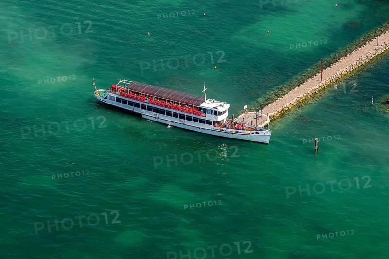 Sightseeing boat at landing