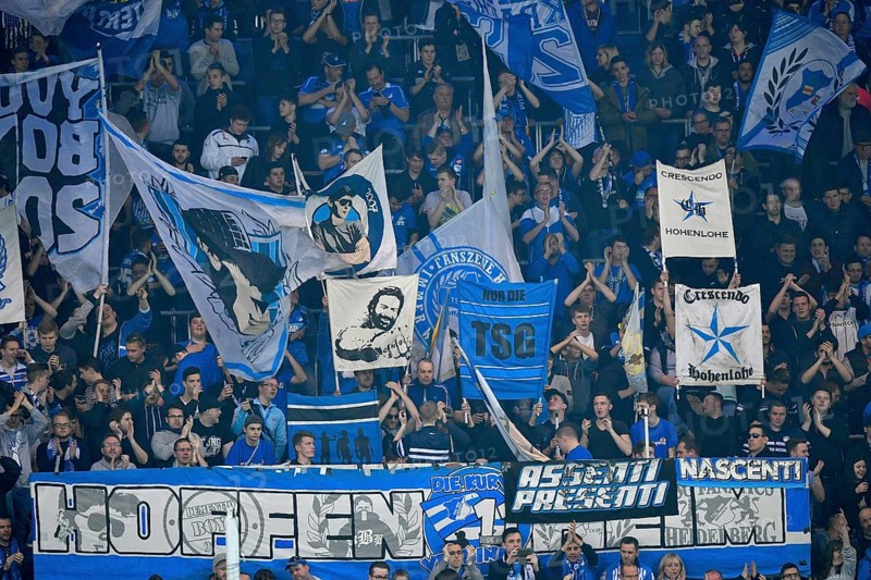 Public gallery at soccer match