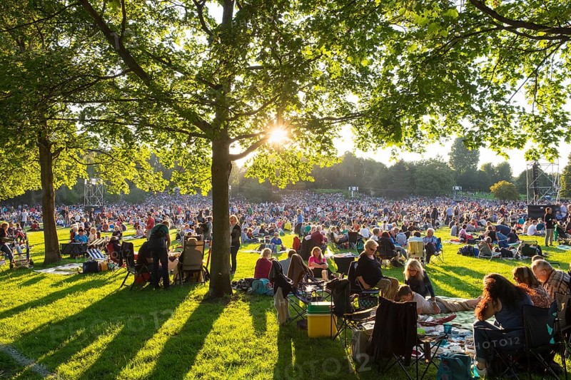 Visitors at the Classic Open Air at the Picnic in the Park