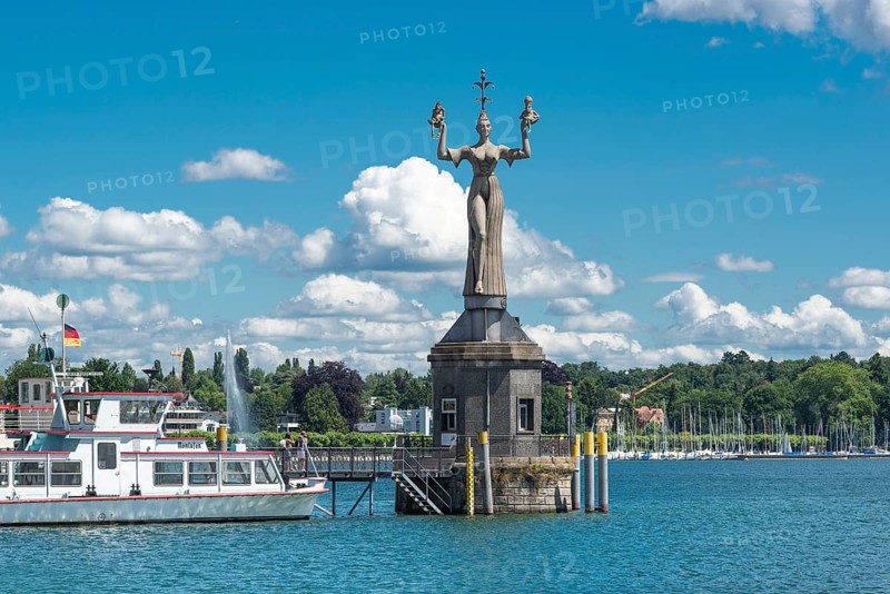 Statue Imperia at the harbor entrance