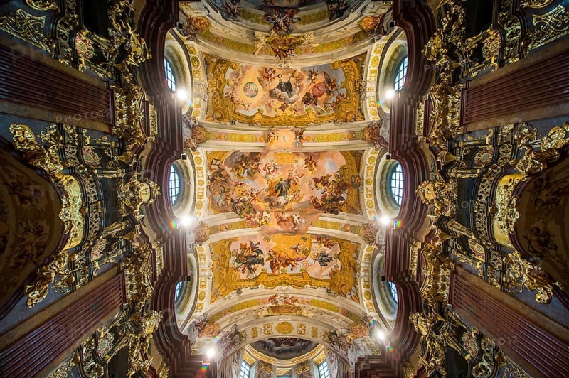Painted ceiling