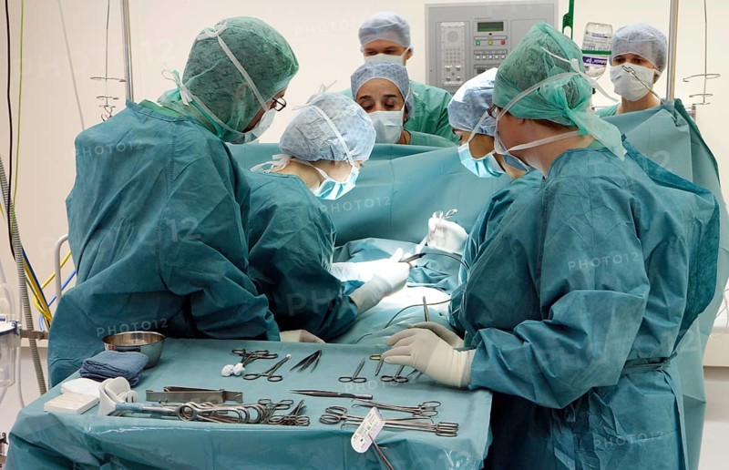 Doctors during surgery