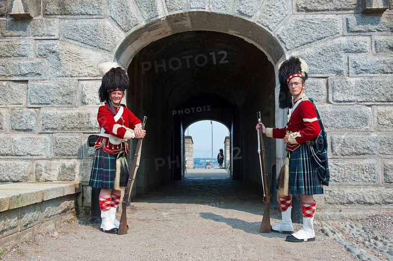 Traditional dressed guards