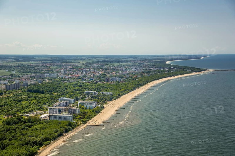 Sandy beach in Kolobrzeg