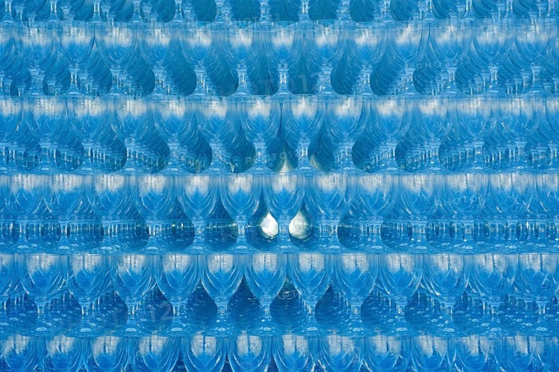 Glass goblets