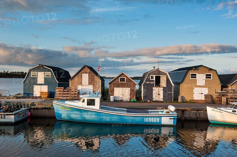 Little fishing boat in Stanley Bridge Harbour