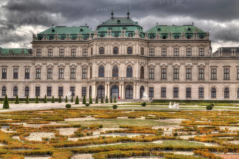 Belvedere Palace with castle garden