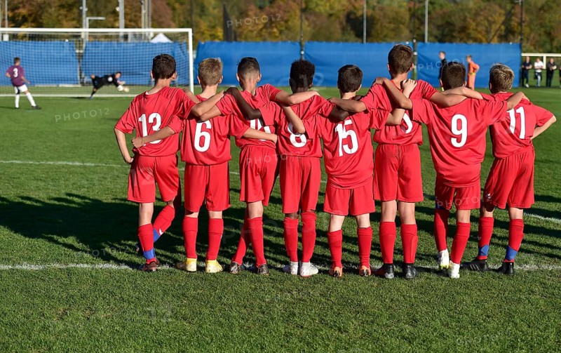 Junior soccer players