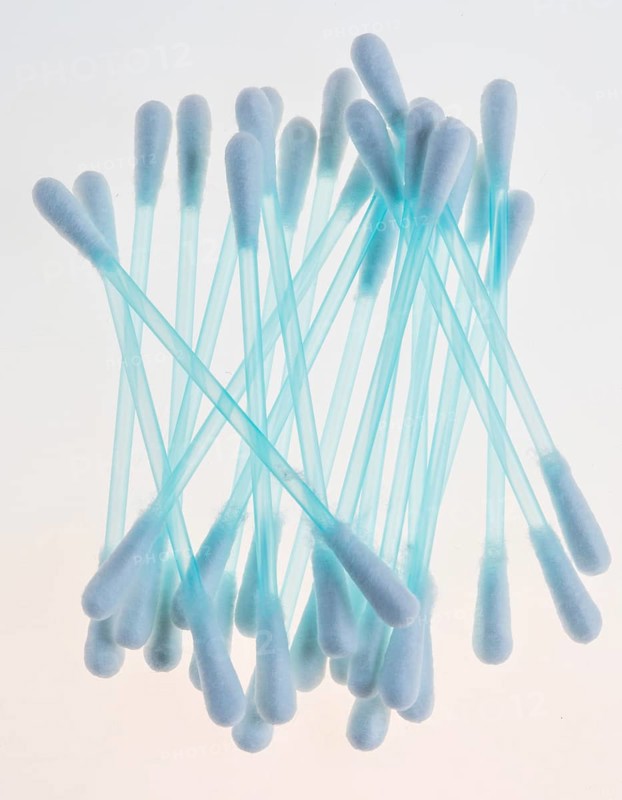 Cotton buds made of plastic