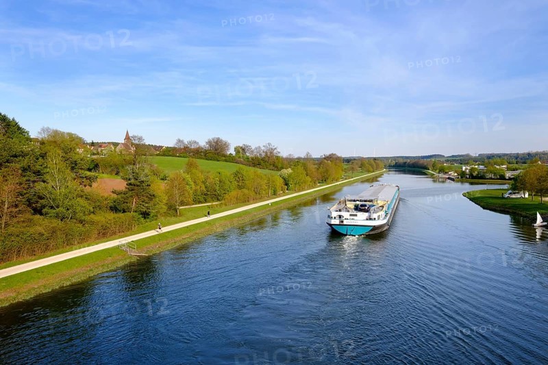 Freightship on Main Danube Canal