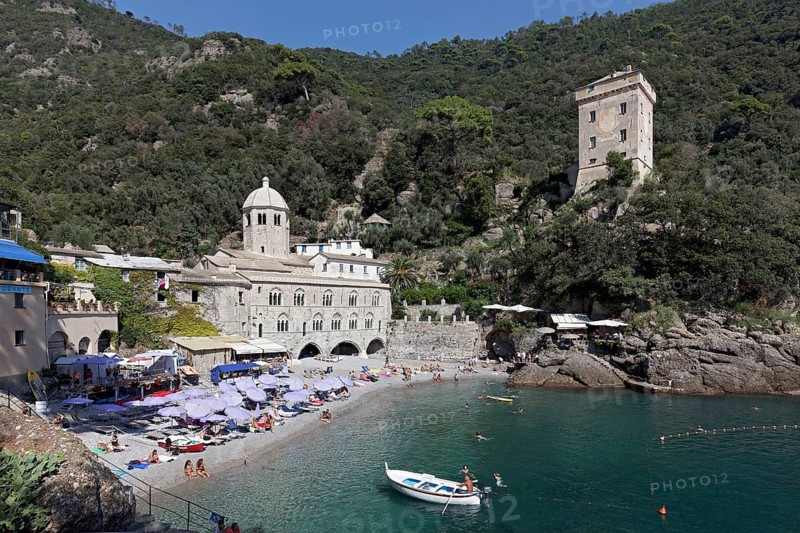 Bay with Benedictine Abbey of San Fruttuoso and Torre Doria