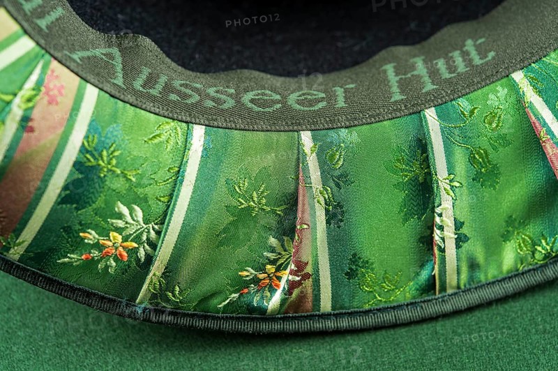 Inner lining of a wool felt hat
