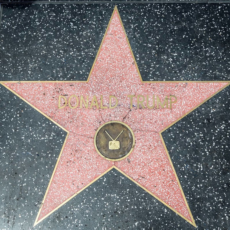 Star Donald Trump on the Walk of Fame