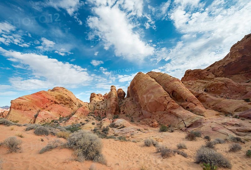Orange-red rock formations