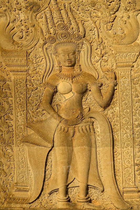 Apsara relief