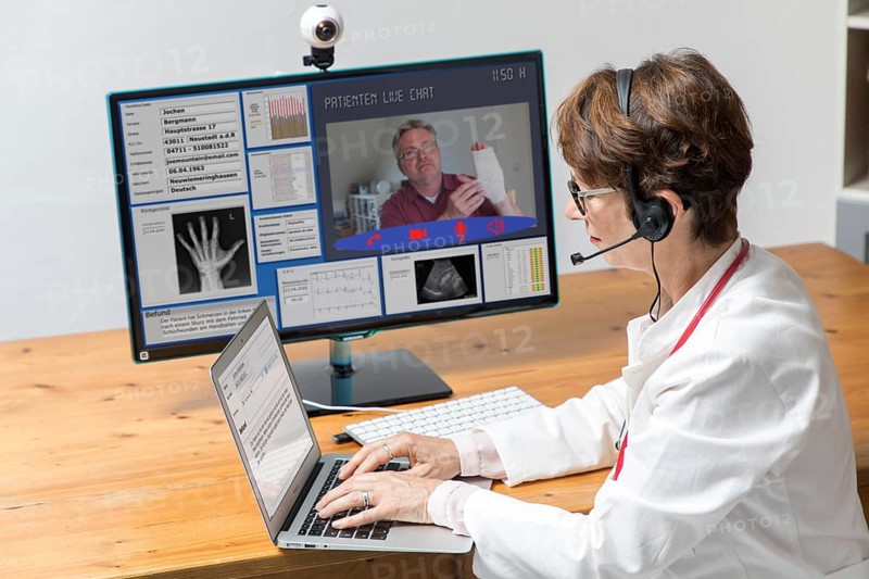 Symbol photo for telemedicine