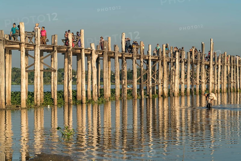 U Bein Bridge over Taungthaman Lake