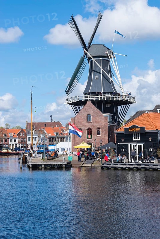 De Adriaan windmill on the river Spaarne