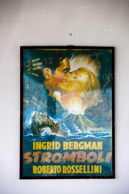 Film poster Stromboli with Ingrid Bergmann at Cafe Ingrid