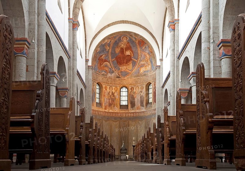 Monastery Basilica of St. Andrew with fresco