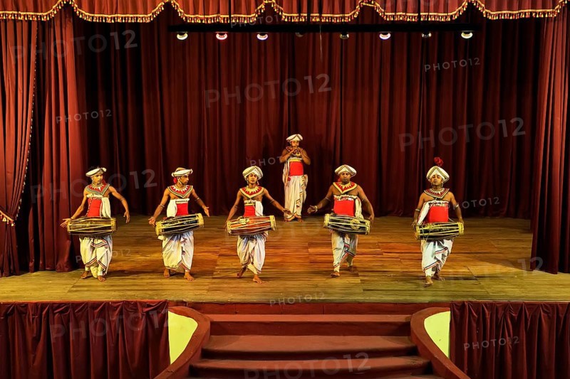 Drummer at a performance of Kandy dancers
