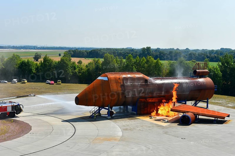 Aircraft fire drill