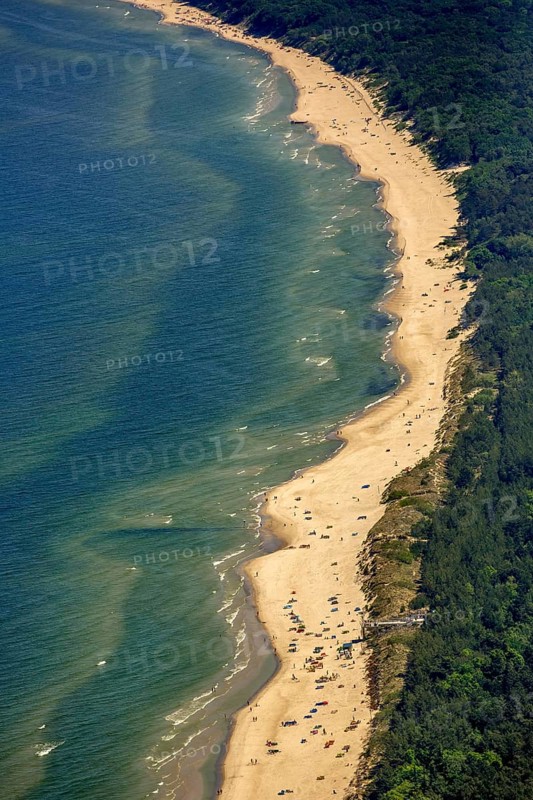 Baltic Sea beach in Kolobrzeg