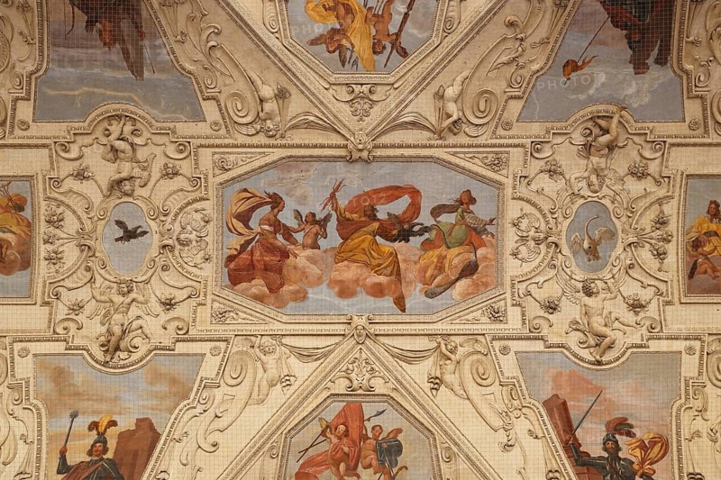 Ceiling painting in the Wallenstein Palace