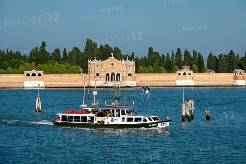 View to the cemetery island San Michele