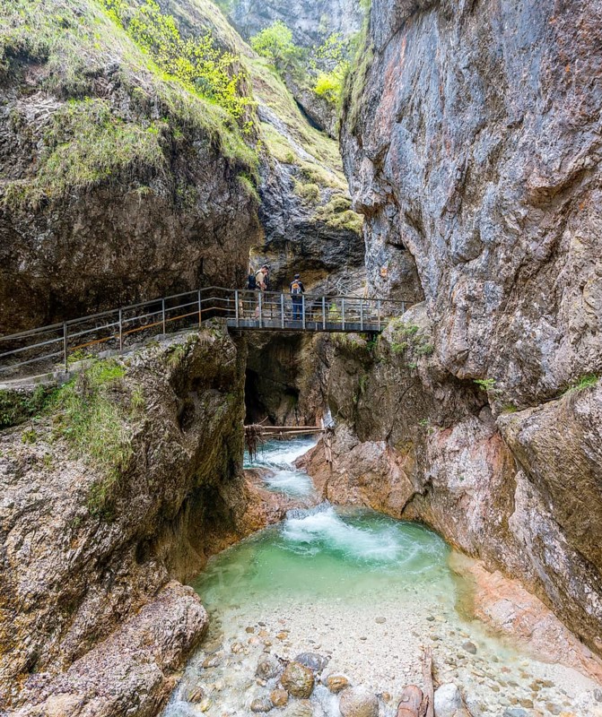 Bridge over Almbach Gorge