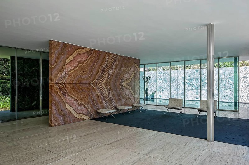 Barcelona pavilion with Barcelona chairs