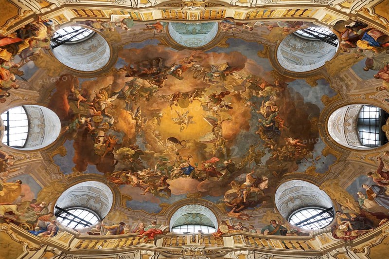 Frescoed ceilings