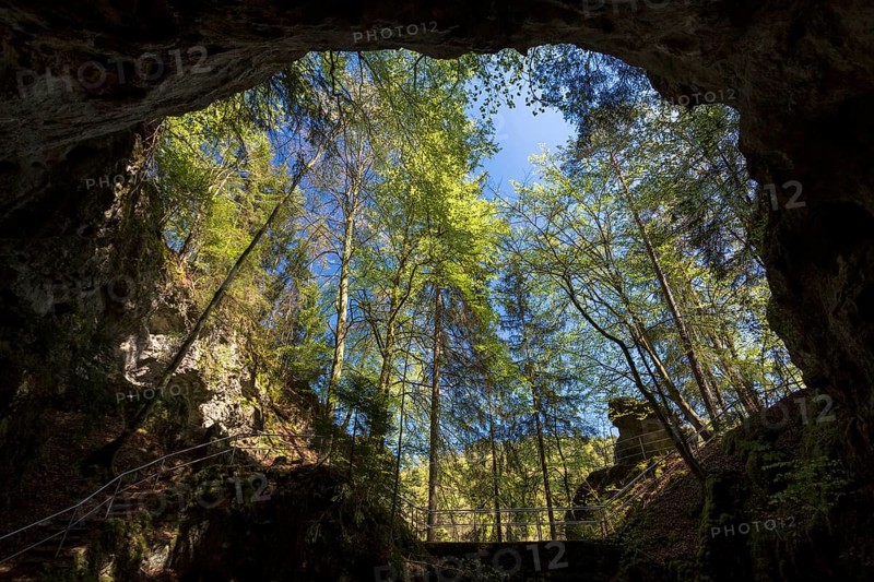 Riesenburg Cave in the valley of the Wiesent