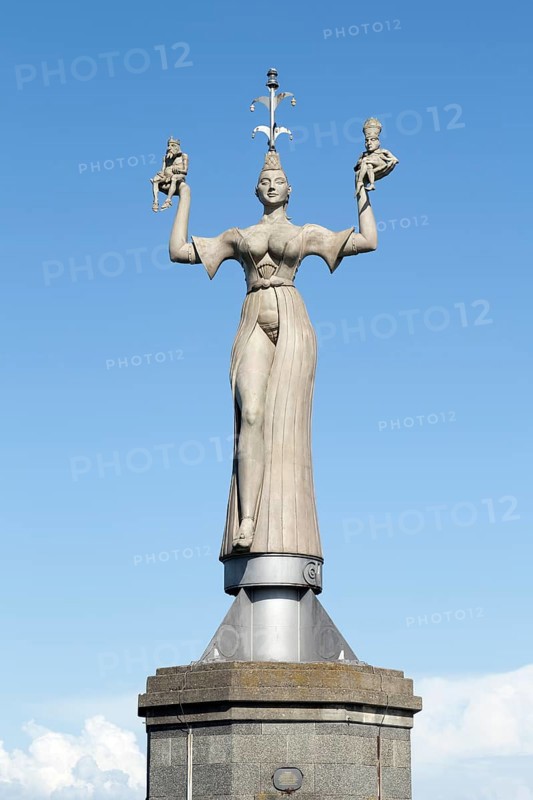 Imperia statue at the harbor entrance