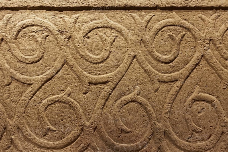 Architectural fragment with ornaments