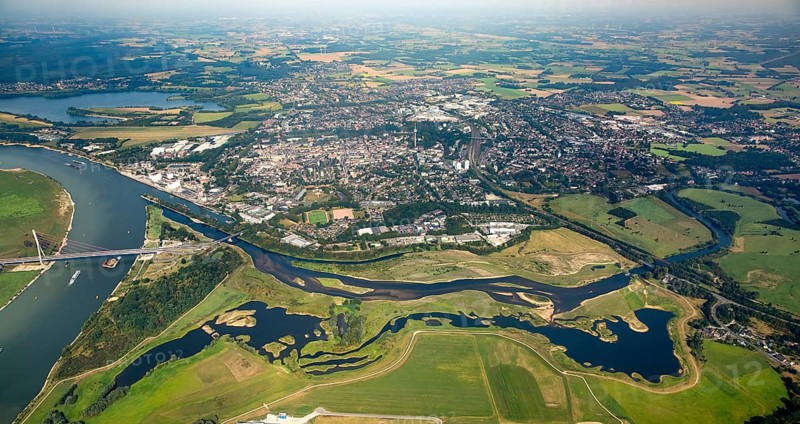 Lippe estuary flowing into Rhine