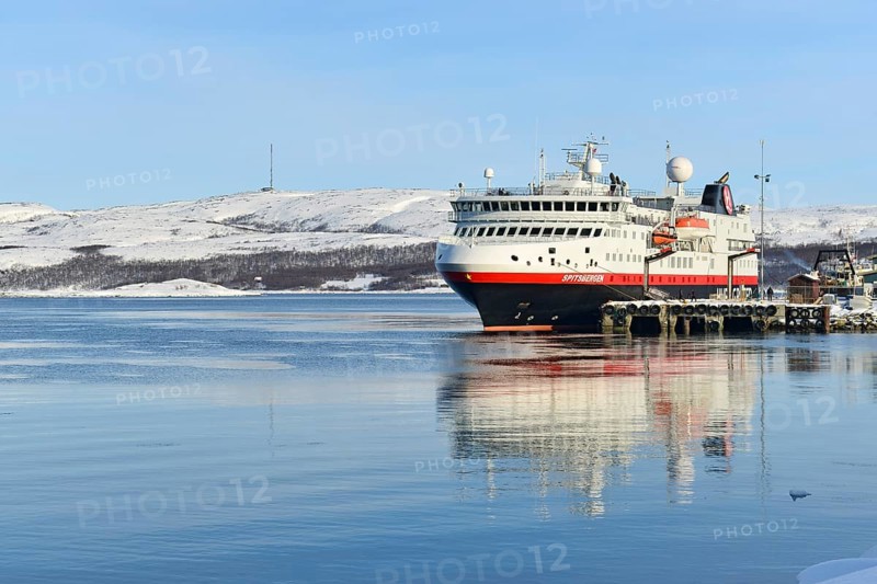 Hurtigruten ship Spitsbergen at the pier