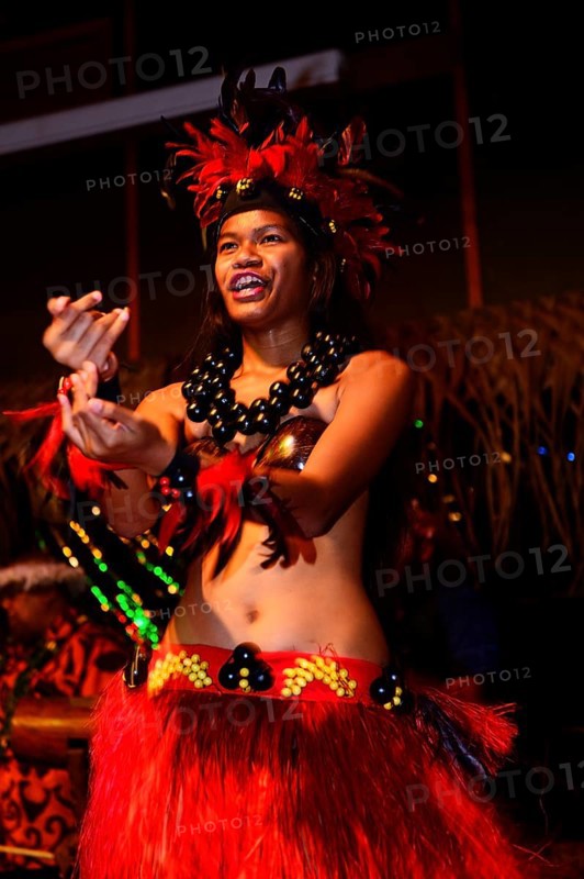 Native people at dance performance