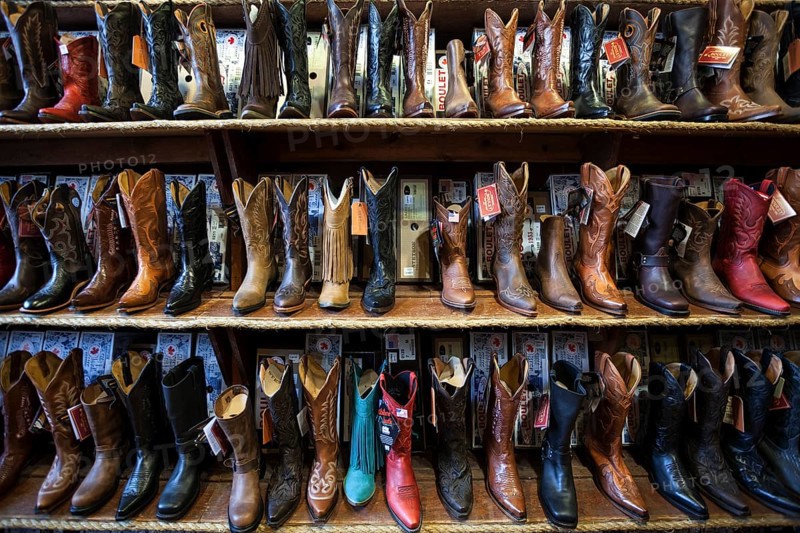 Cowboy boots in a shop in Gastown