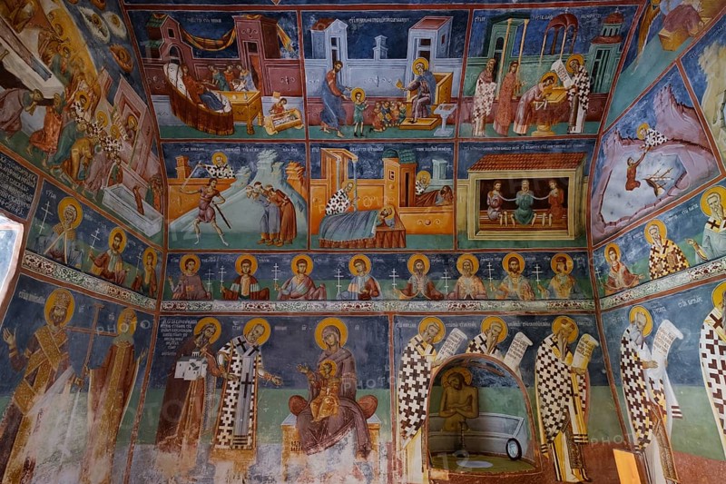 Frescoes in St. Nicholas Chapel