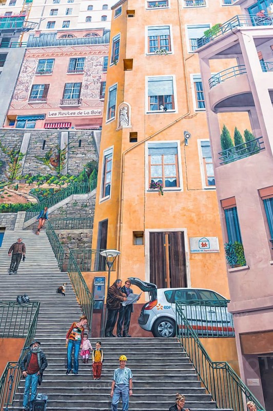 Mur des Canuts or Wall of the silk workers, Lyon