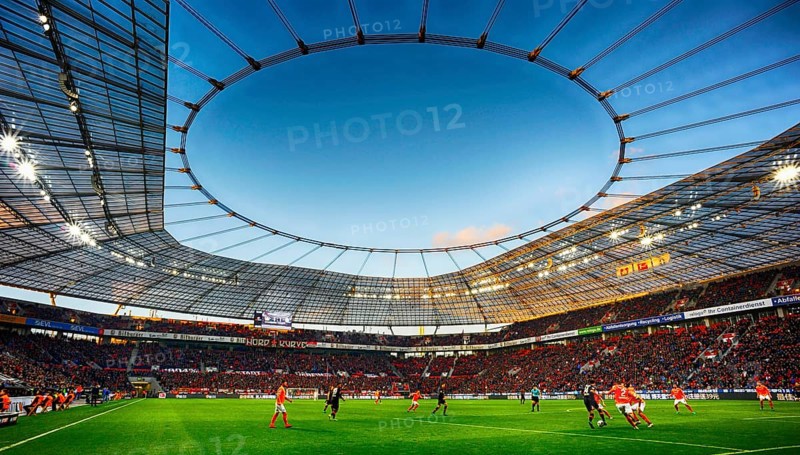 Bundesliga football game at stadium