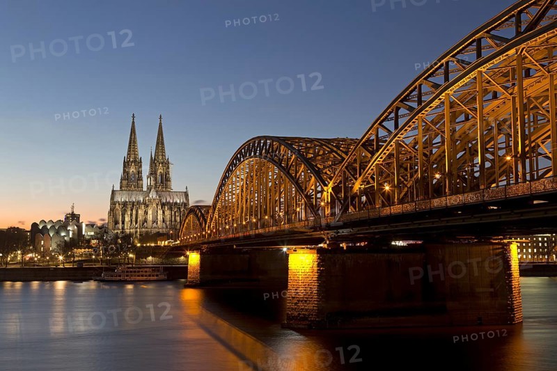 Cologne Cathedral with Hohenzollern Bridge