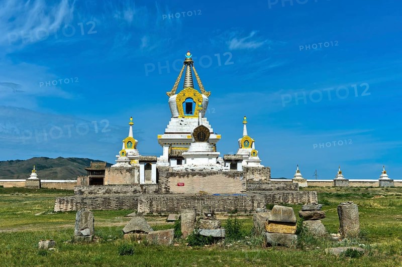 Stupa and temple