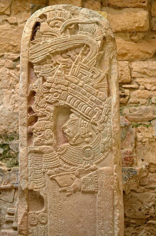 Yellow sandstone bas-relief